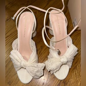 Loeffler Randall Camellia Pearl Broderie Bow Heel